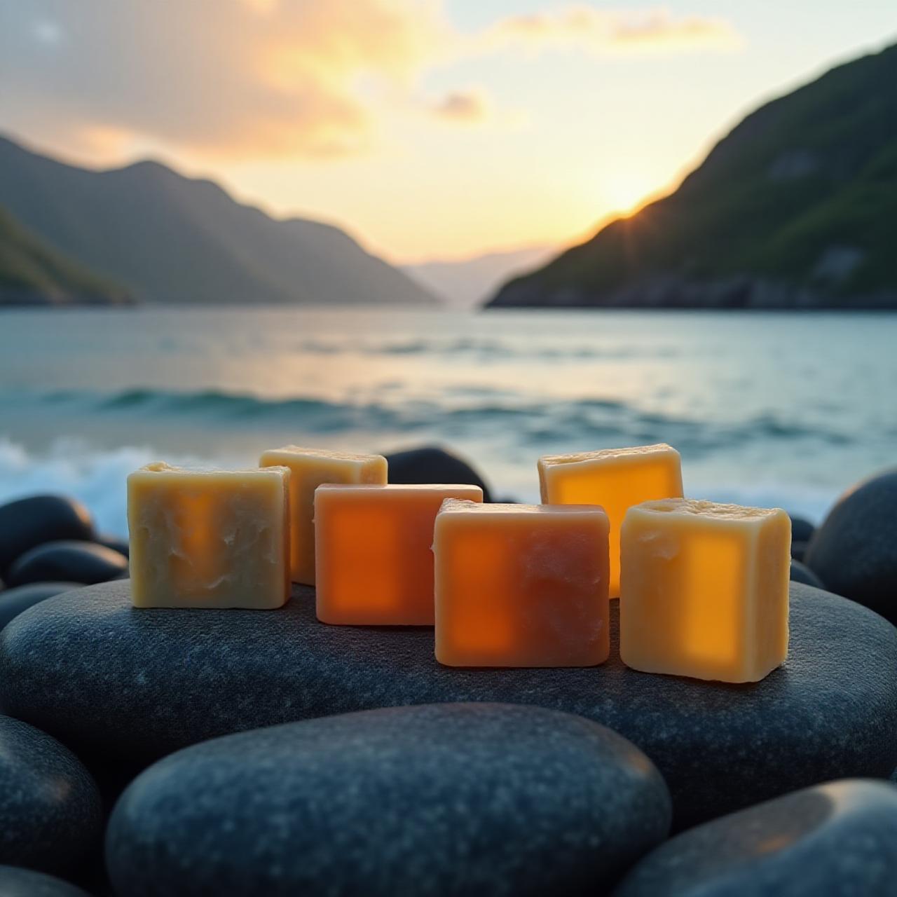 Håndlaget såpe på norske svaberg